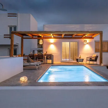 Emerald Sunset Villa, Orkos Beach, By Naxosvibe 빌라