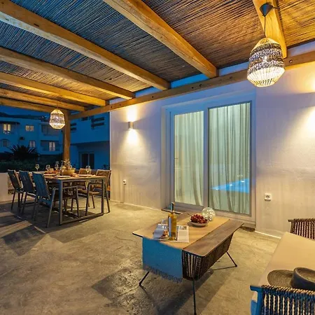 Emerald Sunset Villa, Orkos Beach, By Naxosvibe 빌라 *