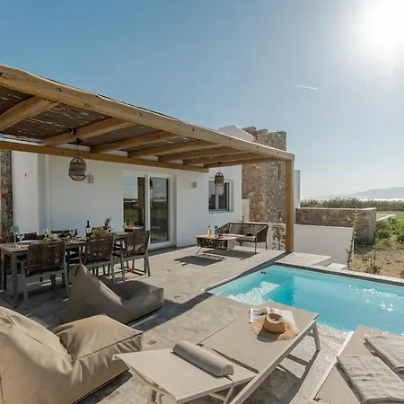 빌라 Emerald Sunset Villa, Orkos Beach, By Naxosvibe *
