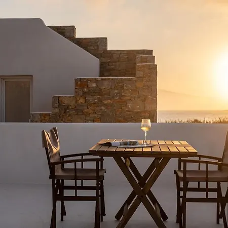 빌라 Emerald Sunset Villa, Orkos Beach, By Naxosvibe