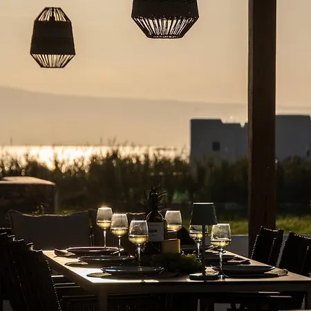 빌라 Emerald Sunset Villa, Orkos Beach, By Naxosvibe