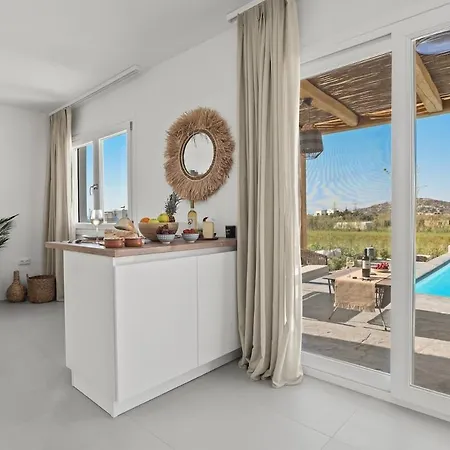 빌라 Emerald Sunset Villa, Orkos Beach, By Naxosvibe *