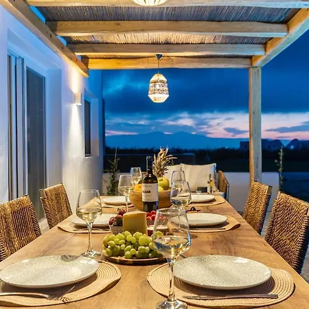 Villa Emerald Sunset Villa, Orkos Beach, By Naxosvibe *